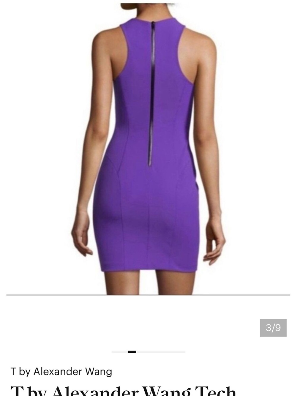 T by Alexander Wang Violet Sleeveless Sheath Midi Dress - Picture 2 of 13